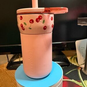🍒 BrüMate Pink Cherry Leap Tumbler Valentine Girl Pink